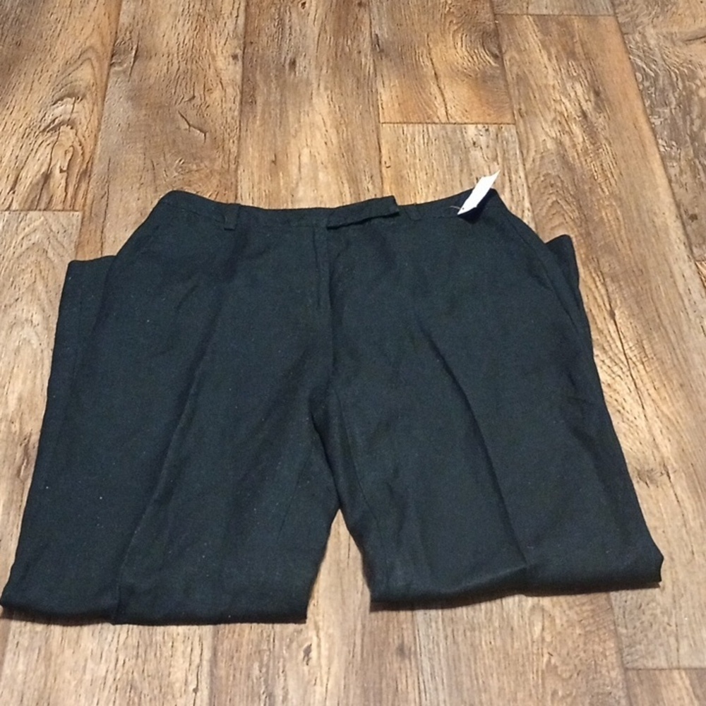 Womens Essential Black Linen Blend Pants Size 6 - Picture 6 of 6